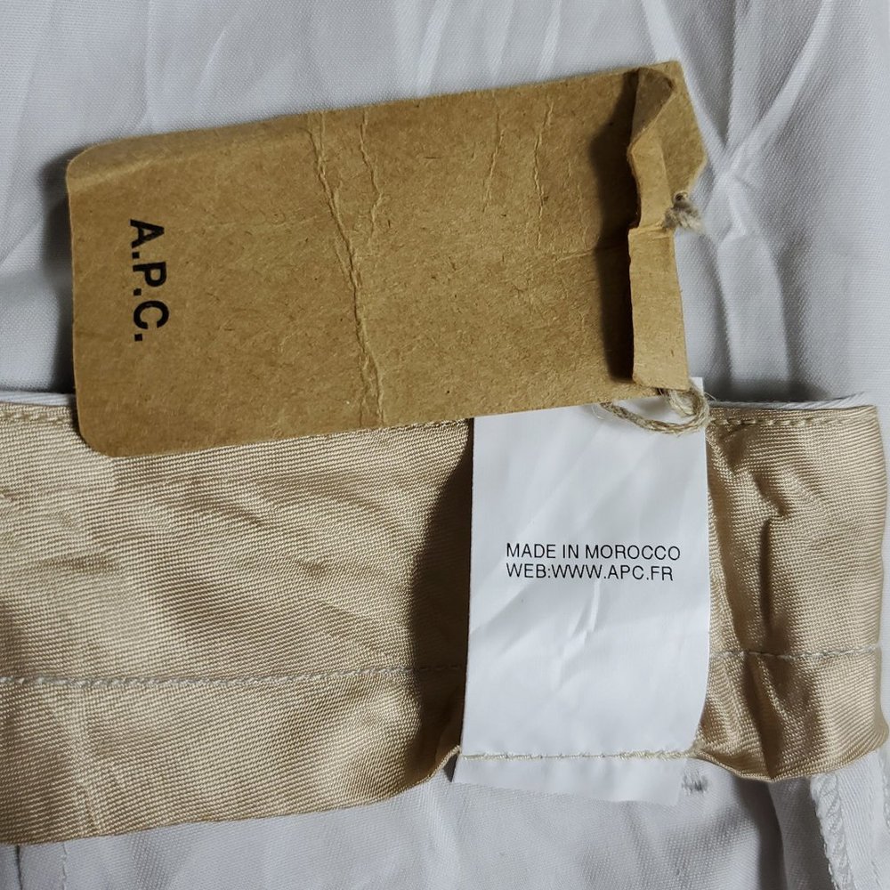A.P.C. Chino a Pinces Grey Color Pants Women's Size 36 EU or 2/4 US - Picture 8 of 9